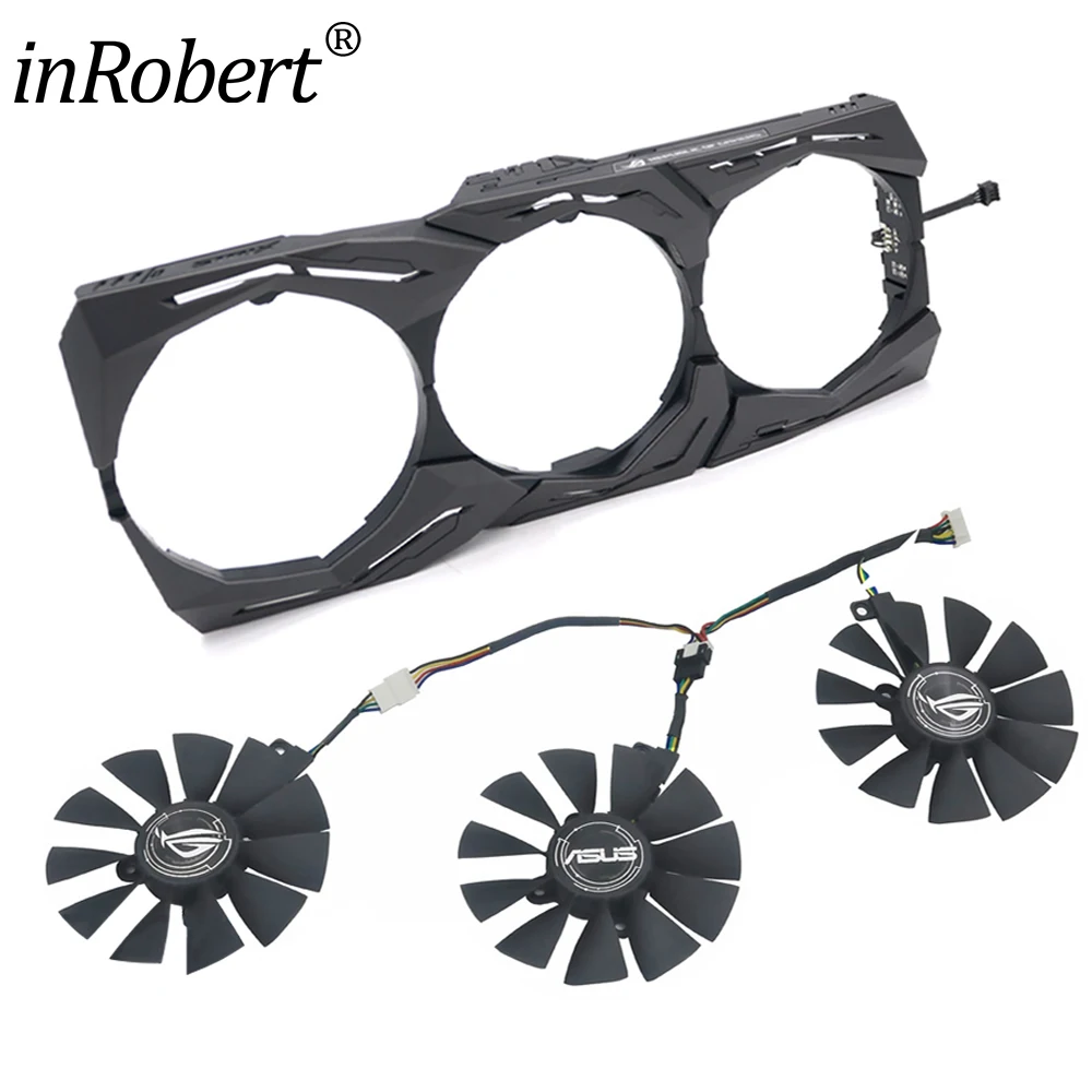 

For ASUS AREZ ROG Strix RX VEGA56 VEGA64 580 590 480 OC Edition Graphics Card Cooling Fan 87MM FDC10U12S9-C FDC10H12S9-C