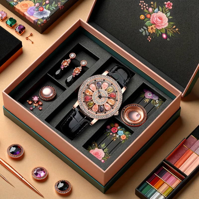 1 قطعة حزام PU أسود وردي للنساء نمط أنيق عالي الجمال للجري ساعة كوارتز كاندي ملونة #2