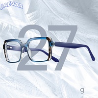JAEVAR TR90 Anti Blue Light Glasses Fashionable Square Women's Glasses Frame Myopia Hyperopia Optical Prescription Frame 87306