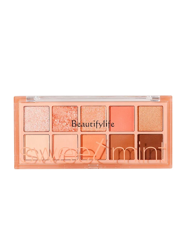 

Full Matte Milk Tea Eye Shadow Plate 2023 New Newbie Beginner Earth Color