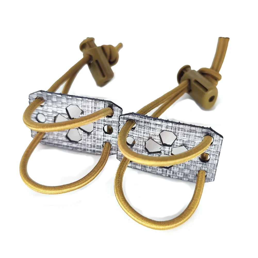 Adattatore per scheda fissa per comunicazione tattica PTT con fibbia fissa in corda elastica (1 paio)