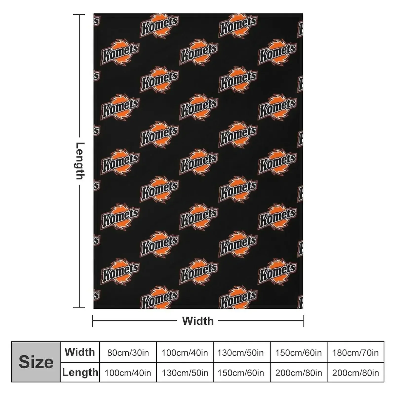 Fort Wayne Komets Ice Hockey Throw Blanket Decorative Beds Soft Plush Plaid Beach Sofa Quilt Blankets