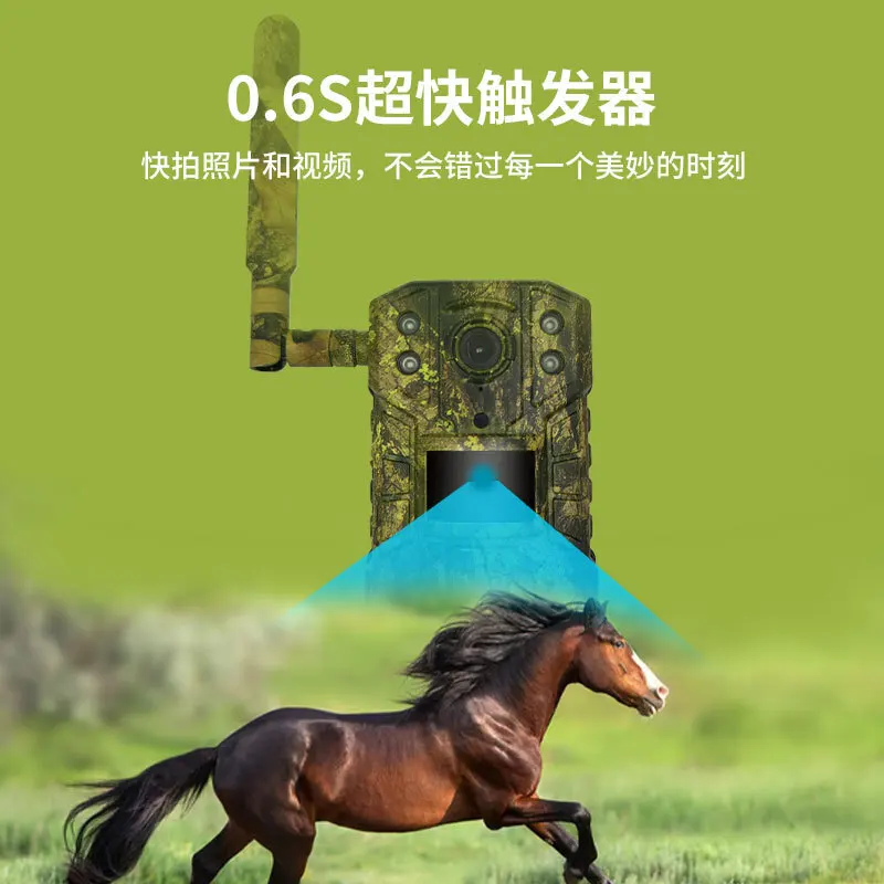 كاميرا Ruibin للكشف عن الحيوانات الخارجية عالية الدقة كاميرا مراقبة تعمل بالطاقة الشمسية مقاومة للماء #4