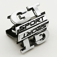 3D ABS GT Sport Logo Car Front Grille Badge Emblem Sticker For Volkswagen VW Polo 4 5 6 Golf MK4 - MK8 Passat Touran Accessories