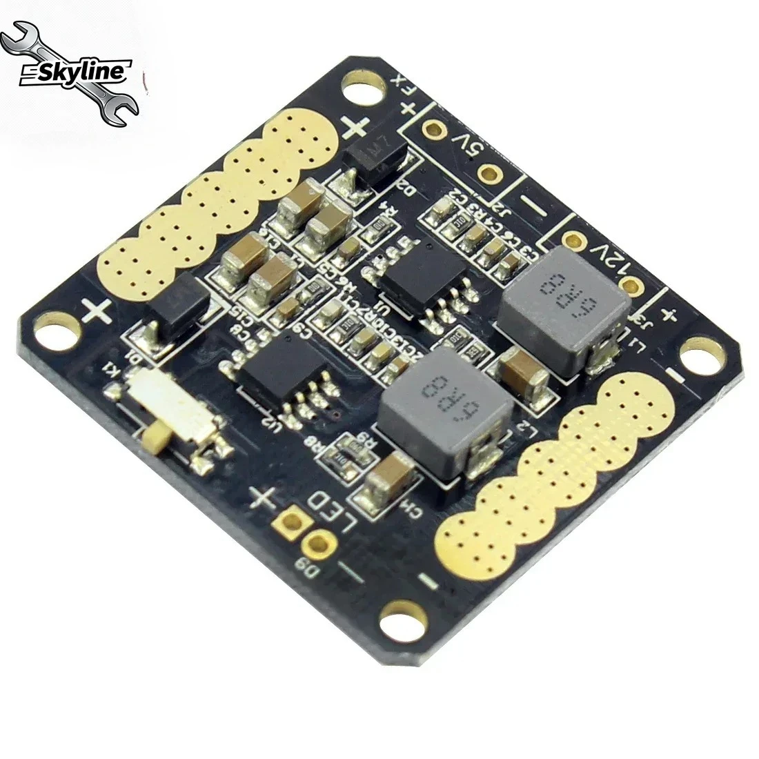 F14708 CC3D Flight Controller Power Distribution Board with 5V/12V BEC Output LED  for  250 Across Quadcopter + FS