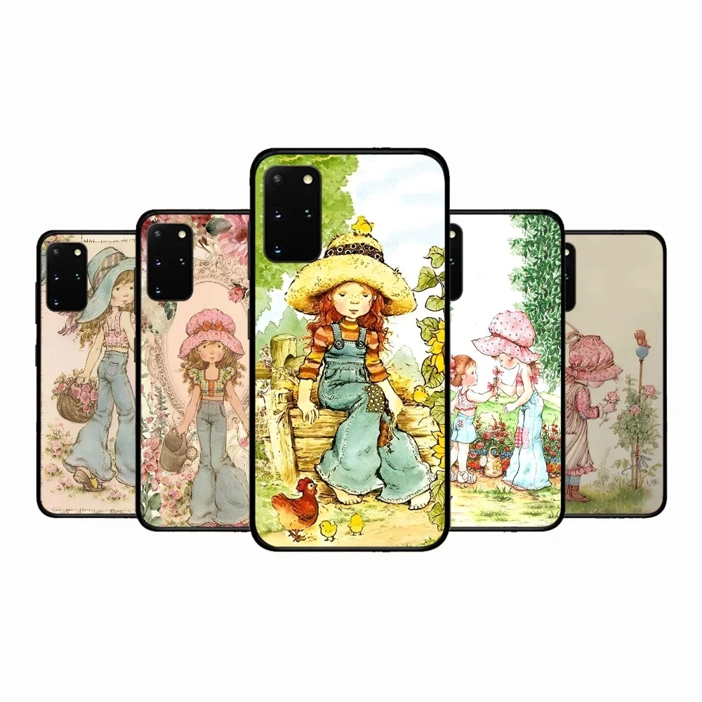 S-Sarah K-Kay Girls Cute Phone Case For Samsung S 9 10 20 21 22 23 30 23 24 Plus Lite Ultra FE S10lite Fundas