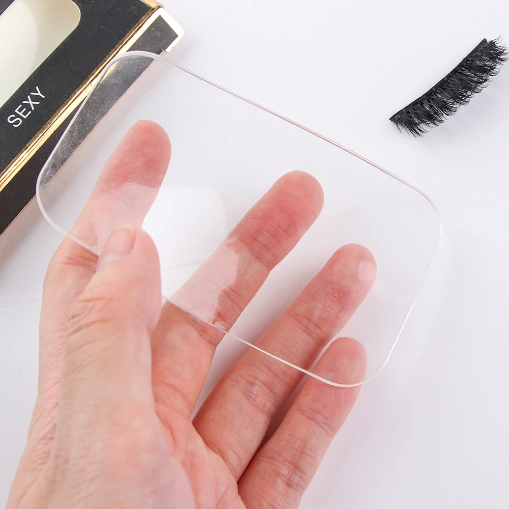 Silicone Transparent Glue Pad Eyelash Grafting Holder Individual Eyelash Palette Eyelash Extension Stand Eye Makeup Accessories