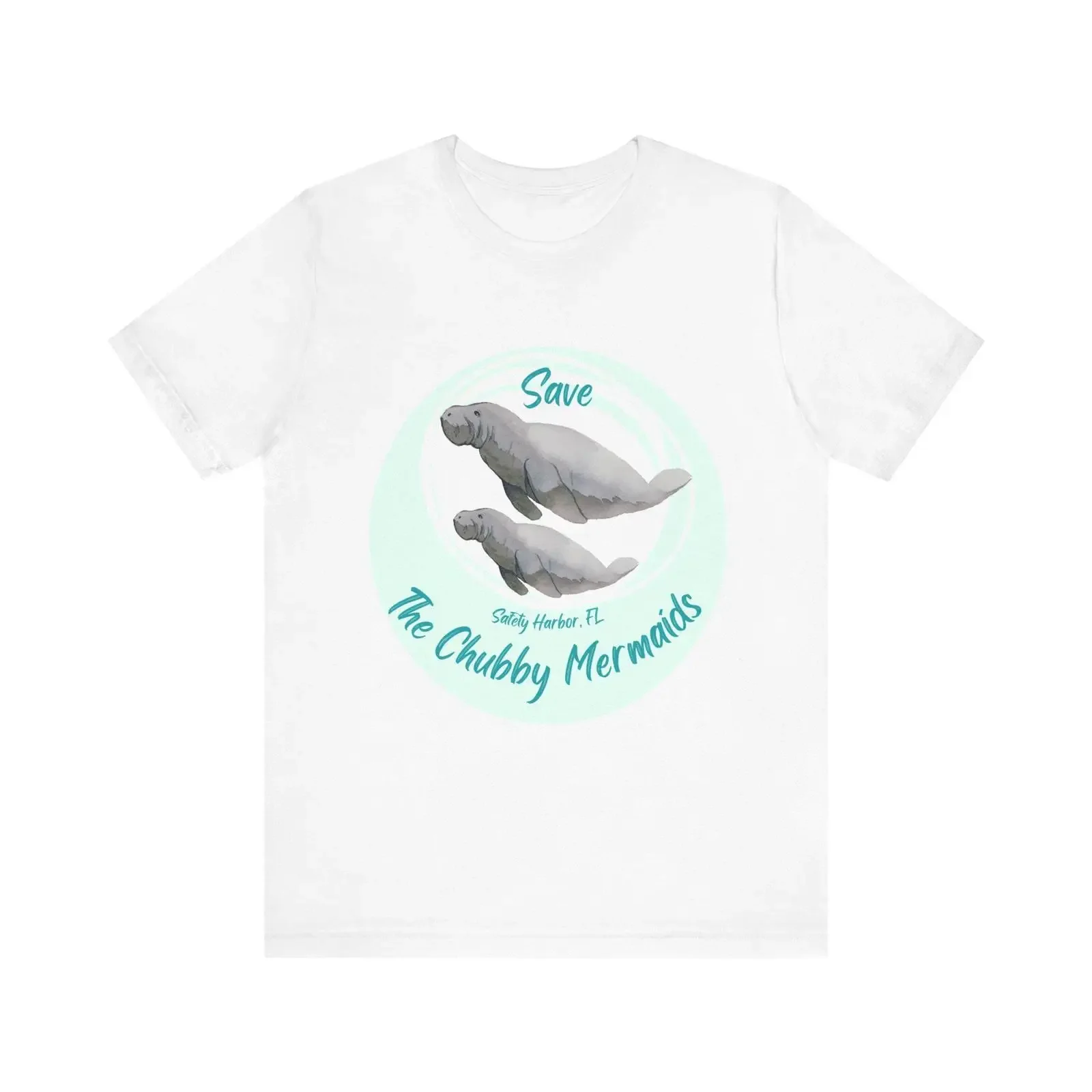 Save the Chubby Mermaids T Shirt vintage Washed Stretched Comfortable streetwear Casual fashion homme designer clothes