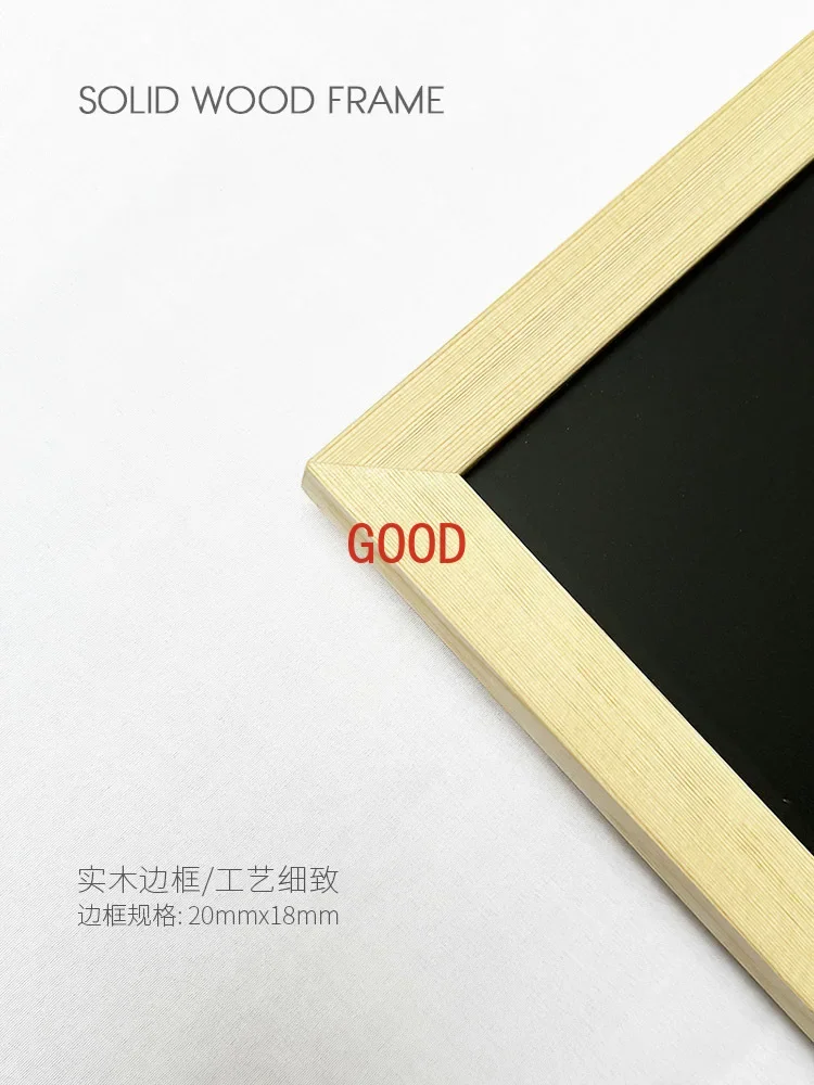 Support en bois massif, petit tableau noir