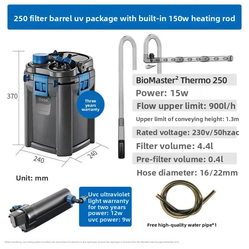 Water purification circulation three-in-one external filter barrel system Oxygen filter barrel