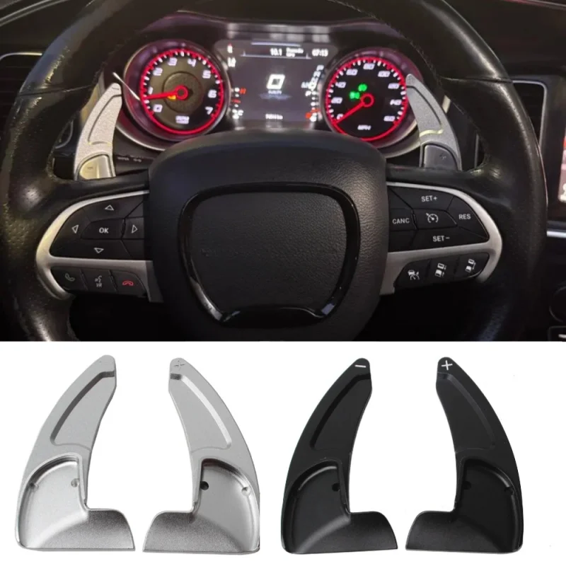 

2014-2020 For Jeep Grand Cherokee Dodge Charger Durango Steering Wheel Direct Shift Paddle Gear Shifter Extension