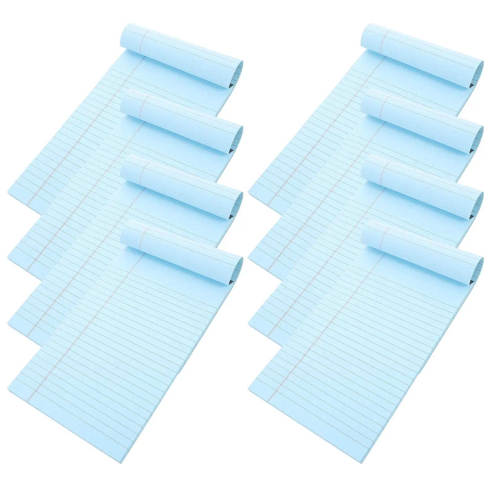 8Pcs A5 Notepad Pocket Notebook Pad Smooth Writing Lined Notepad for Office School Home Memo Idea Notebook Time Plan Notepads
