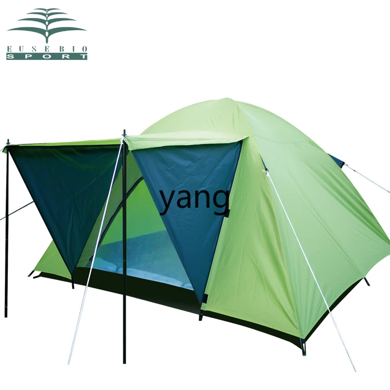 Yjq Outdoor Double-Layer Rain-Proof Outdoor Camping Tent Leisure Activity Family Tent