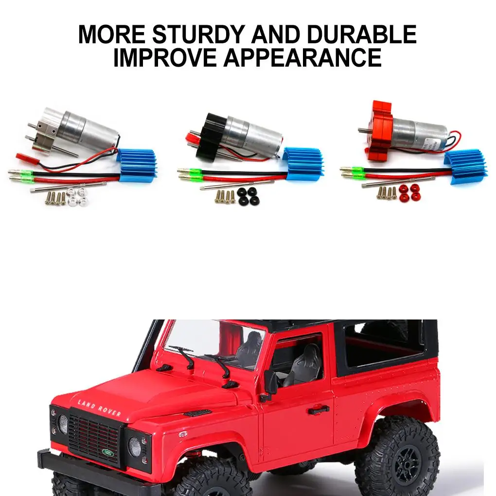 RCGOFOLLOW 1pcs Aluminum Alloy Heat-resistant Brushed Motor For 1/12 Rc Brushed Motor MN D90 MN-99 MN-91 FJ-45 RC Car Part