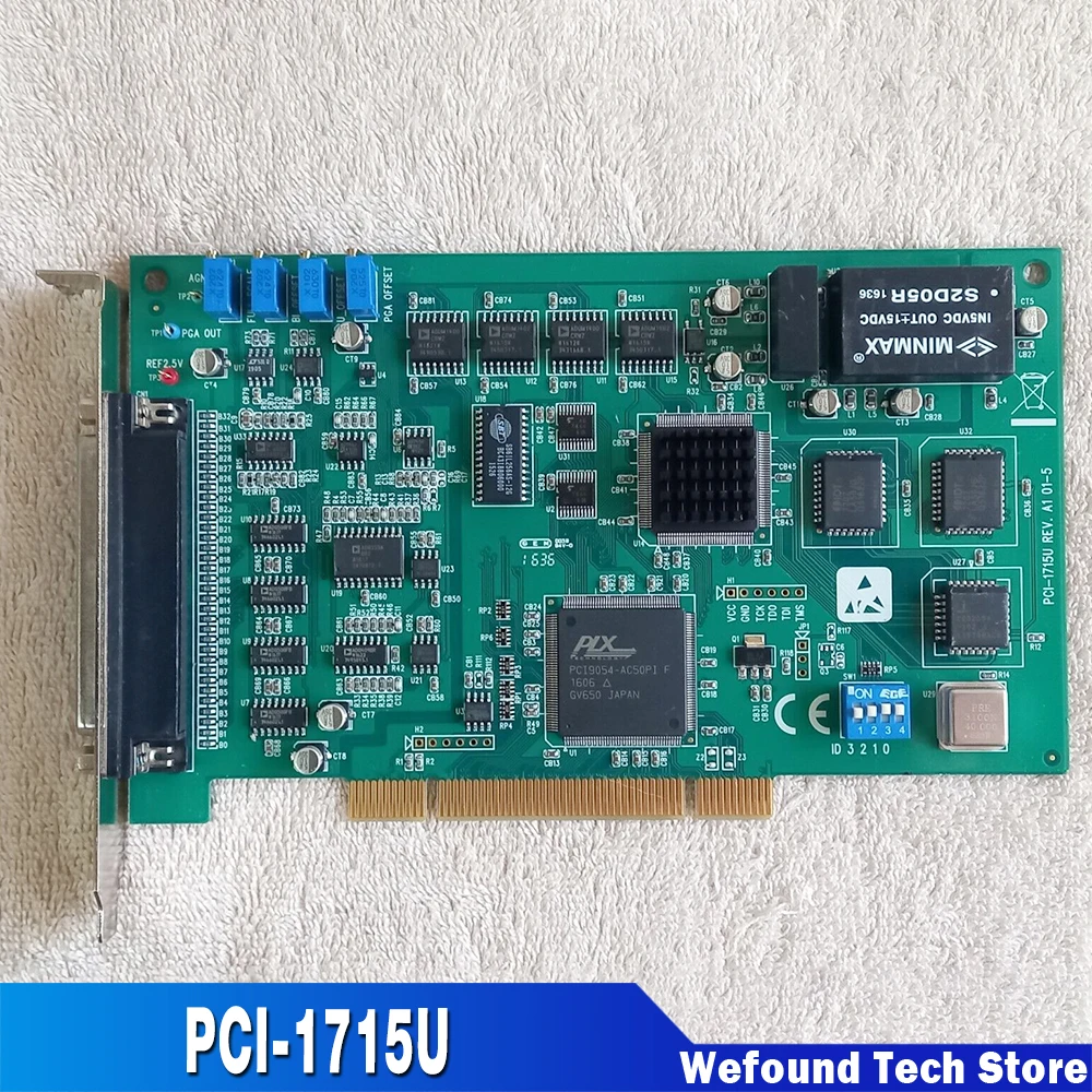 For Advantech Captur Card 500K 12 Bit 32-Channel Isolated Analog Input Card PCI-1715U