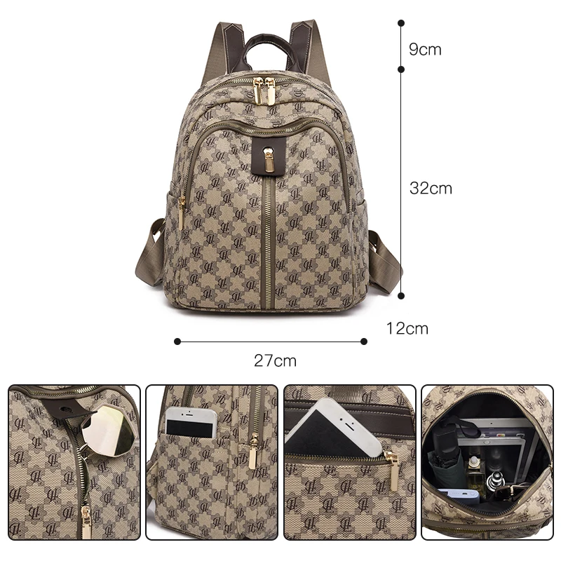 2024 New Women Leather Backpacks Fashion Shoulder Bags Female Backpack Ladies Travel Backpack School Bags for Girls Mochila