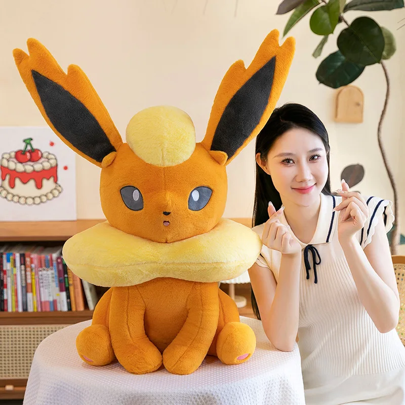 Große 60 cm/45 cm Pokemon Flareon Plüschtiere Plüschpuppe Weiche Kuscheltiere Puppe Kissen Geschenk
