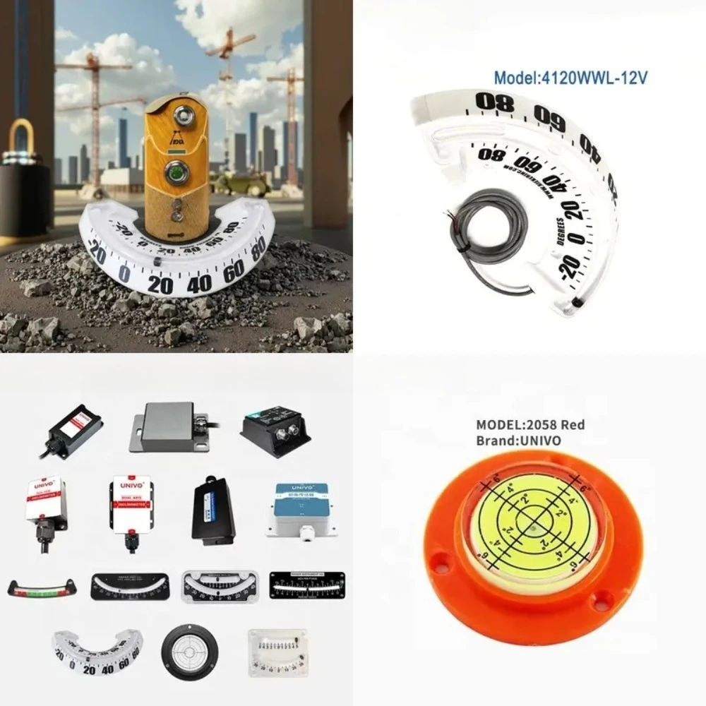 4120WWL-Z1 Manual Jib Angle Indicator Inclinometer -30 °~ 90 ° -45 to + 82 ° C Suitable for aerial work platforms,