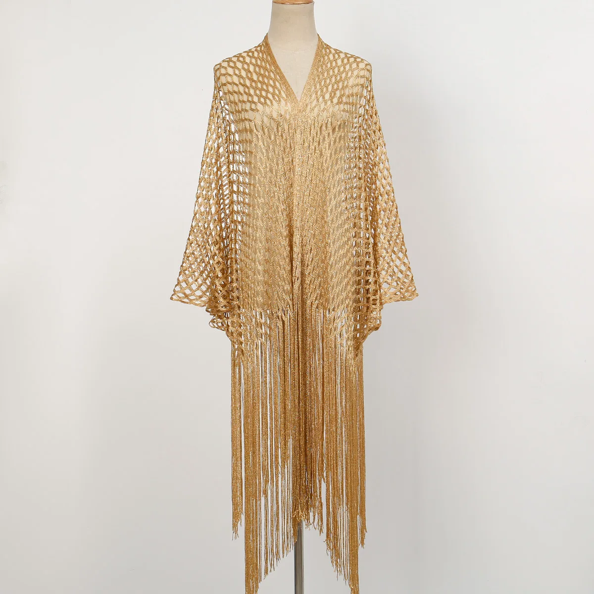 New Hot Sale Metallic Thread Shawl for Women, Ethnic Style High Quality Long Scarf, Versatile Fashion Cross Border