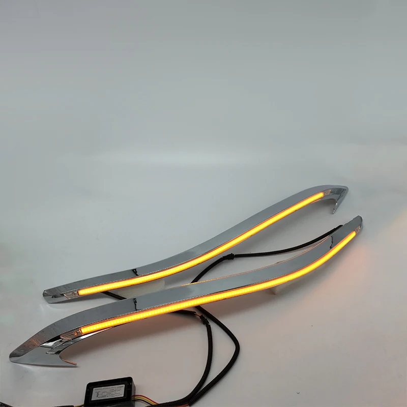 2Pcs For Hyundai Elantra 2012-2015 LED car DRL Daytime Running Light Daylight Waterproof Signal lamp lights