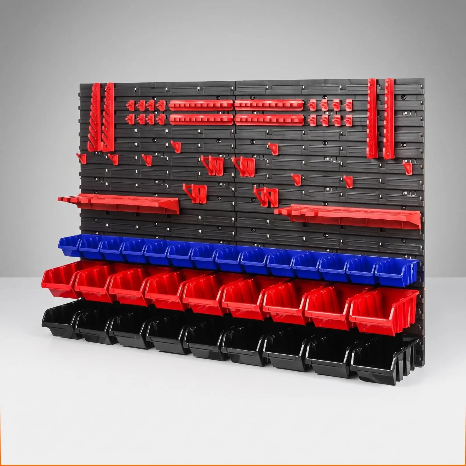Hardware Organizer Wall Tools Organizer Pegboard with Uncovered Bins Screwdriver Holders for Garage Shop