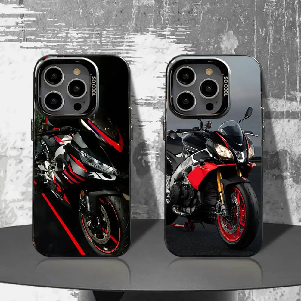 

Motorcycle A-ApriliaES Phone Case For iPhone 16,15,14,13,12,11,Pro,XS,Max,Plus,Mini,SE4,E Black Matte Shockproof Cover