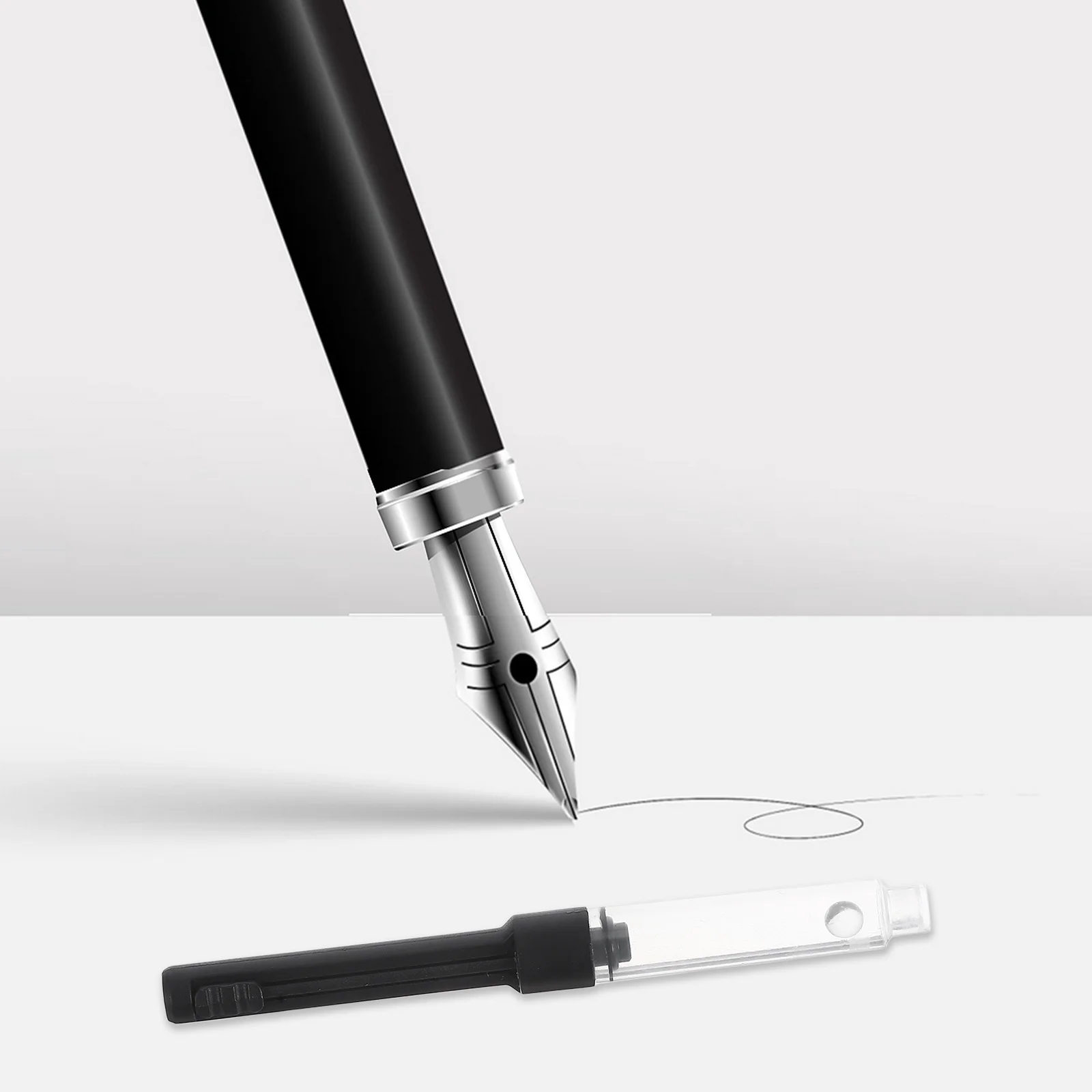 

10Pcs Fountain Pen Ink Converter Universal Refillable Pull Type Ink Filling Tool for Most Writing Fountain Pens Pen