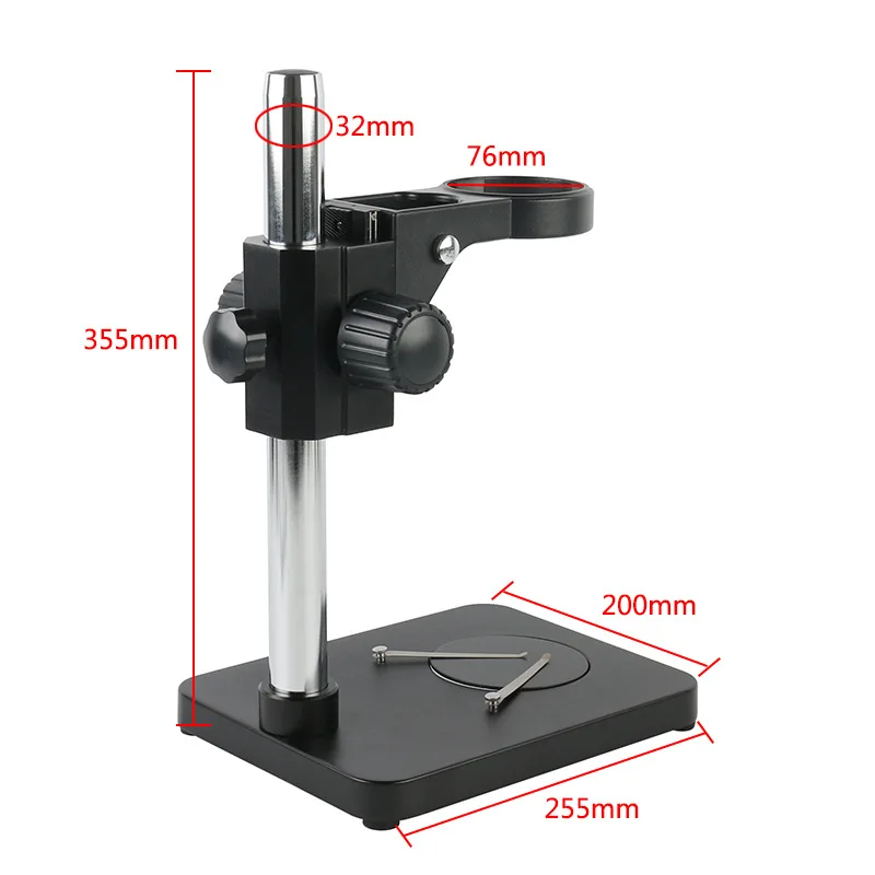 Stereo microscope bracket 76mm trinocular binocular microscope focusing bracket 32mm long column bracket