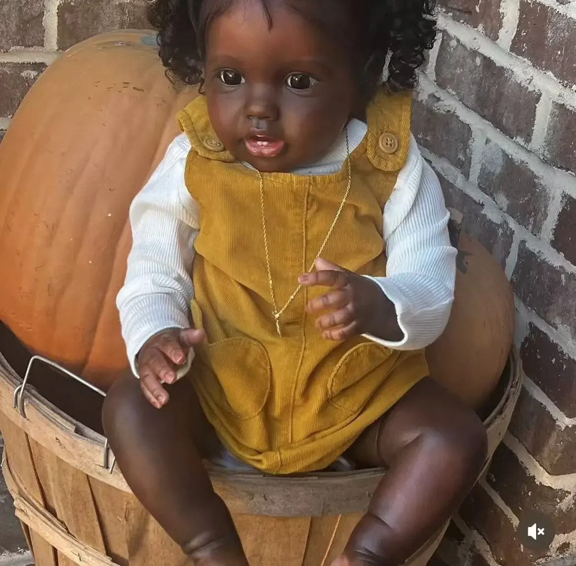 カスタマイズされた限定供給 24 インチリボーンベビーロッティ褐色肌アフリカ少女すでに完成した人形別のドレス