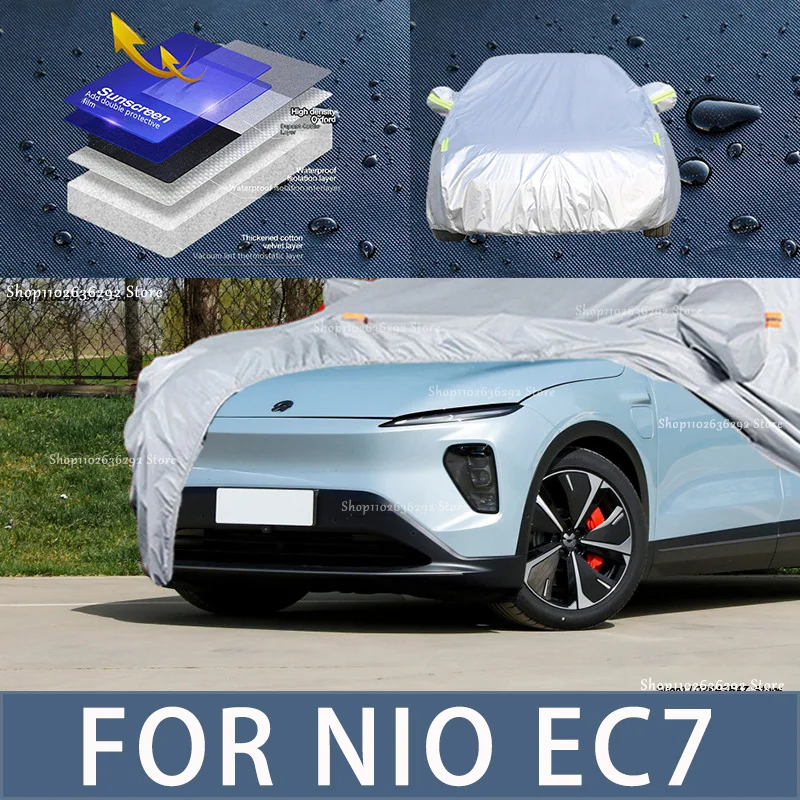 

For NIO EC7 Outdoor Protection Full Car Covers Snow Cover Sunshade Waterproof Dustproof Exterior Car accessories