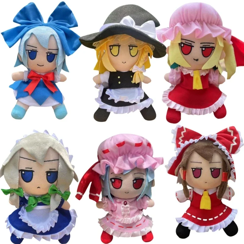 

25cm Lovely Touhou Project Plushies Hakurei Reimu Stuffed Saigyouji Yuyuko Flandre Scarlet Lzayoi Sakuya Doll Xmas Gifts Girl