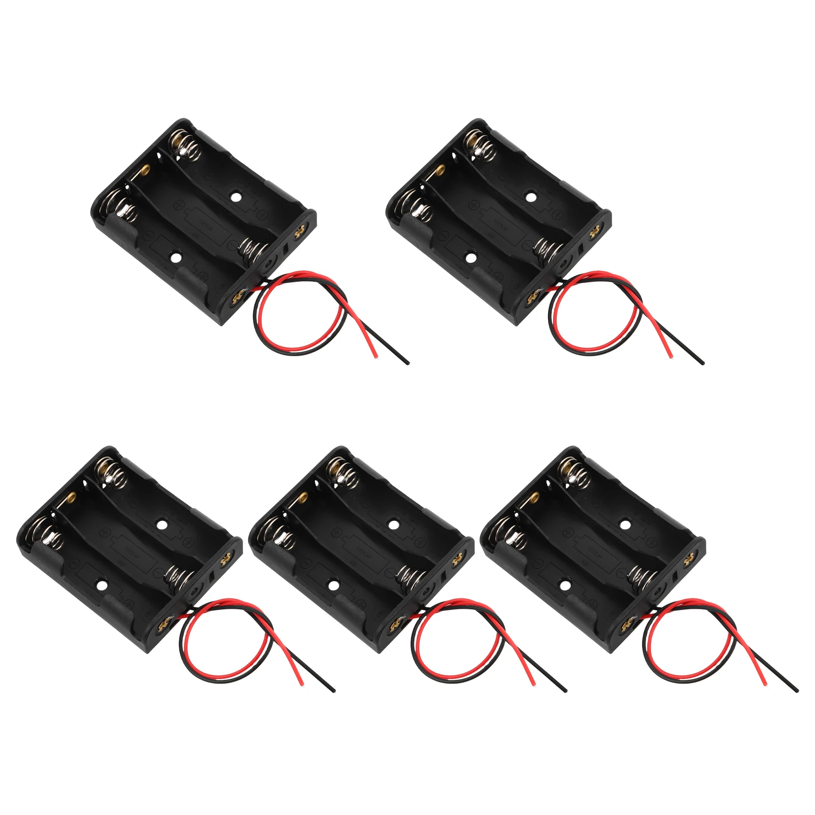 

5 Pcs Box Accessories RC Car Aa Holder Plastic Compartment Wire Leads Storage ganizer Case Double Box