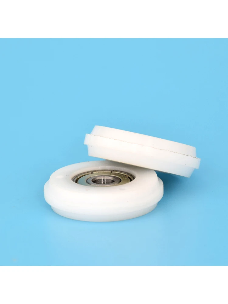 كاميرا انزلاق للأبواب والنوافذ البلاستيكية من بوم ، بكرة بولي بروبلين ، عجلة أخدود ، مسار أخدود ، بكرة نايلون ، 6x33x9 ، 1 VA