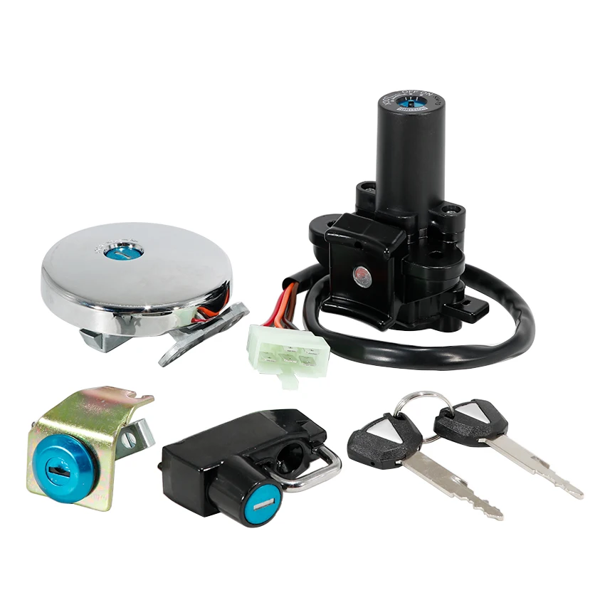 لكاواساكي W800 ABS 2022 2023 2024 2025 سنوات دراجة نارية مفتاح إشعال مقعد مفتاح قفل الوقود الغاز مجموعة غطاء 27048-5316 51049-0003 #4