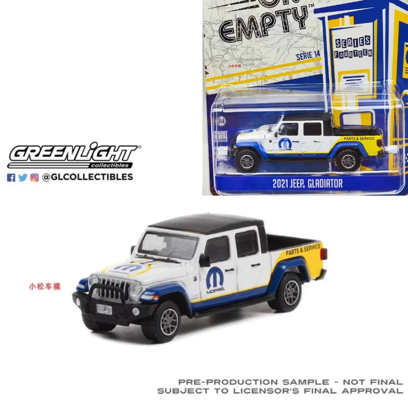 

GreenLight 1:64 2021 Jeep Gladiator Truck Model Limited Edition Collectible Wall Pendant Giftalloy Car Model Toy For Boys