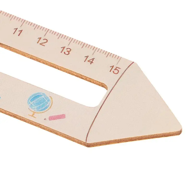 

Wooden Educational Ruler for Kids, Children's Learning Tool & Commendation Gift for Back to School Season