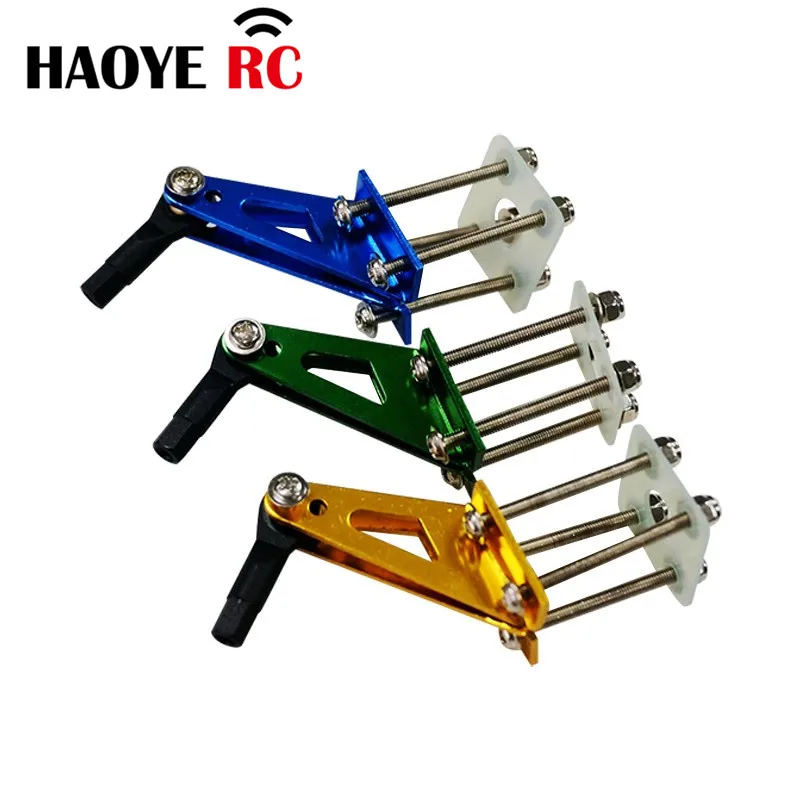 Haoye 1Set Alu Horn For Gasoline Aircraft  Gold/Green/Blue For RC Electric Airplanes Parts Foam Model Replacement Accessories