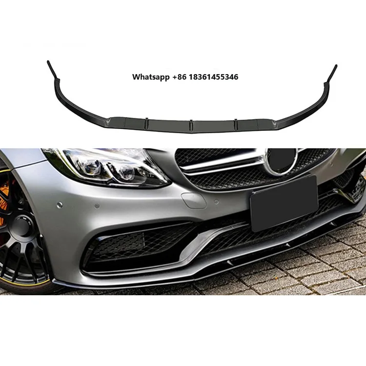 

For C Class 2015-2020 Damei Factory Sales Three-piece W205 Upgraded ED Style Car Bumper Front Lip