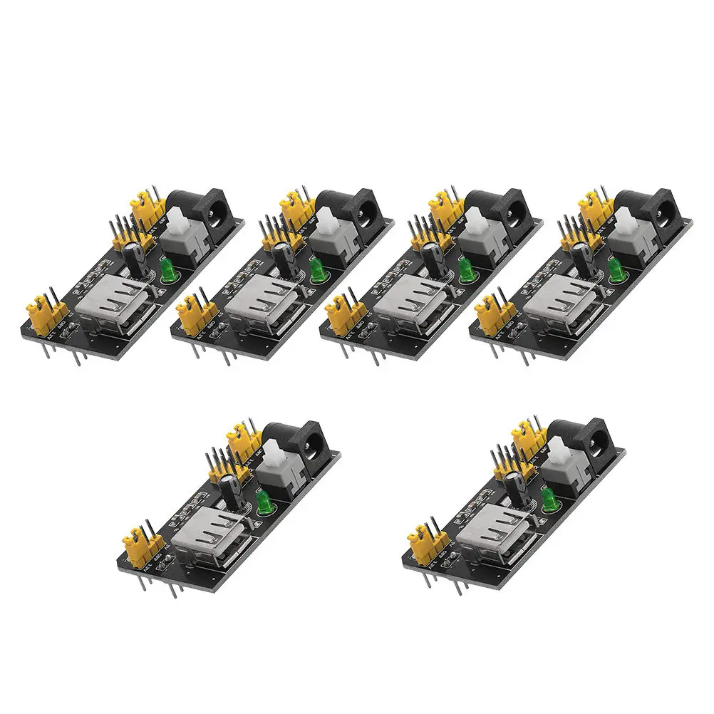 

6Pcs Breadboard Power Supply Module 3.3V 5V Dc 6.5-12V Compatible Board for Industry School Laboratory DIY Experiment