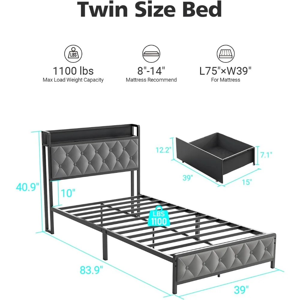 Thumbnail 2 - #26 Latest Metal Platform Beds Offers