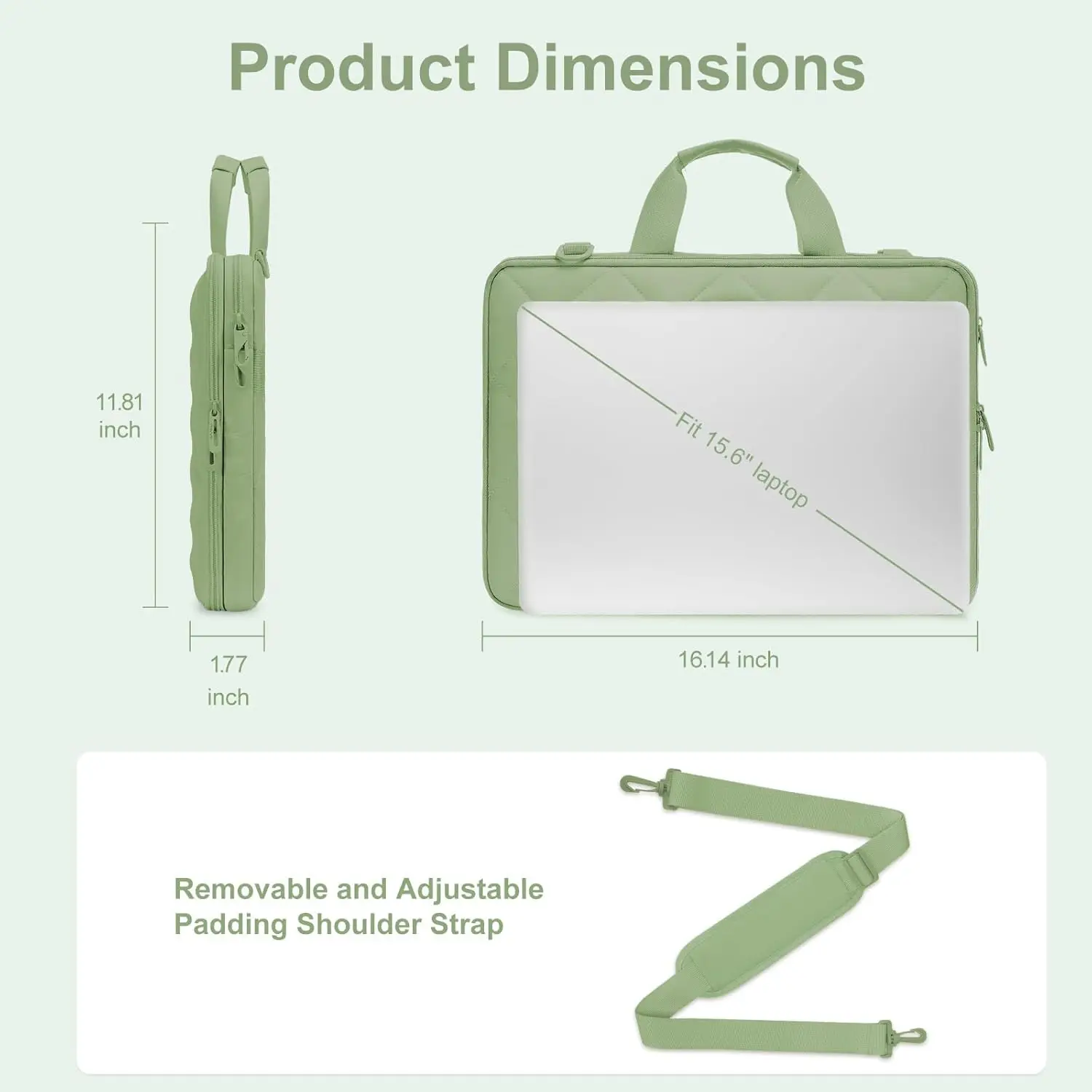 13 13.3 14 15 15.6 16 inch Laptop Shoulder Bag for 2025 MacBook Air Pro M5 M4 M3 M2 M1 HP Dell Lenovo Asus Notebook Sleeve Case