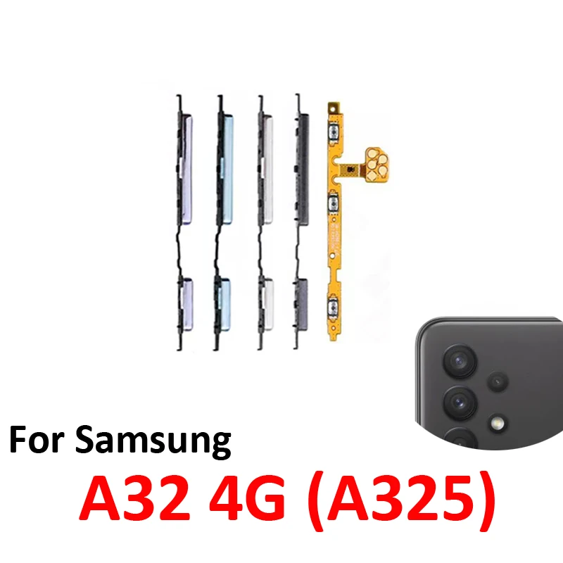 For Samsung Galaxy A32 LTE 4G A325 A325F Phone New Power Volume Button On Off Up Down Control Key Internal Flex Cable Parts