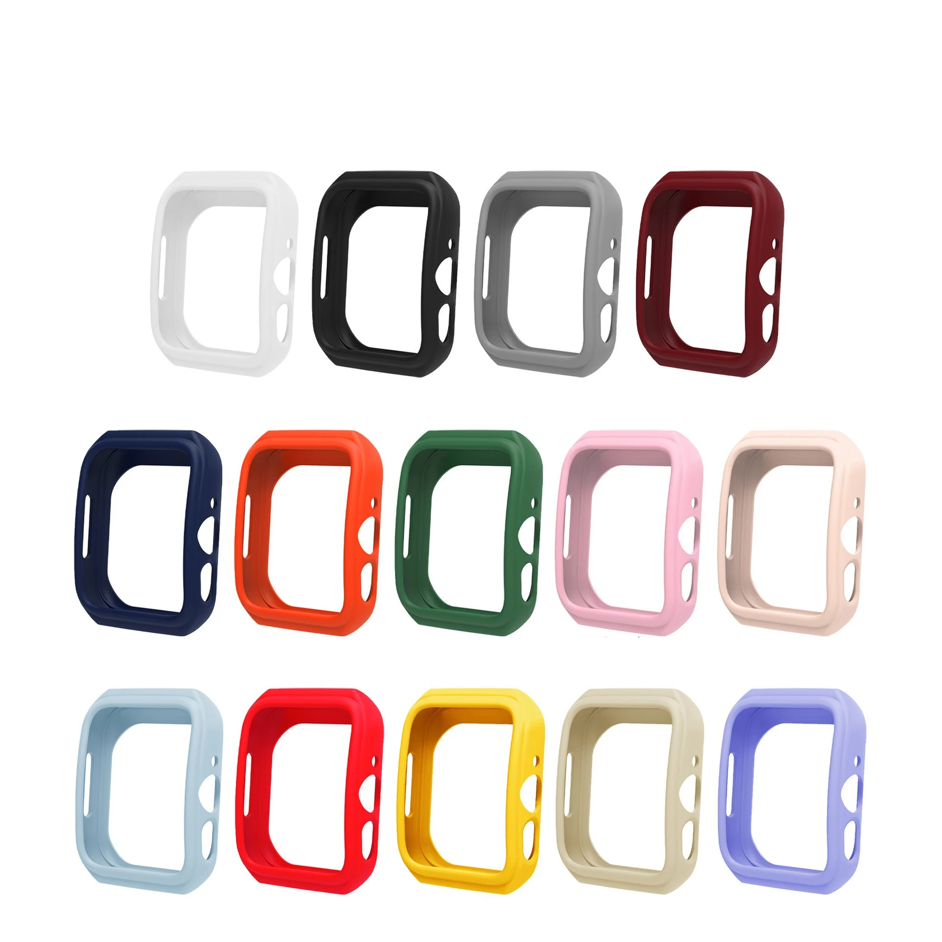 Custodia protettiva in silicone per Oppo Watch3/4 Pro Custodia in silicone mezza confezione in TPU color caramello