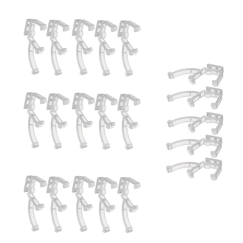 20 Pieces Valance Holder Retainer Clips Easy Installation for 1In Small Blinds B03D