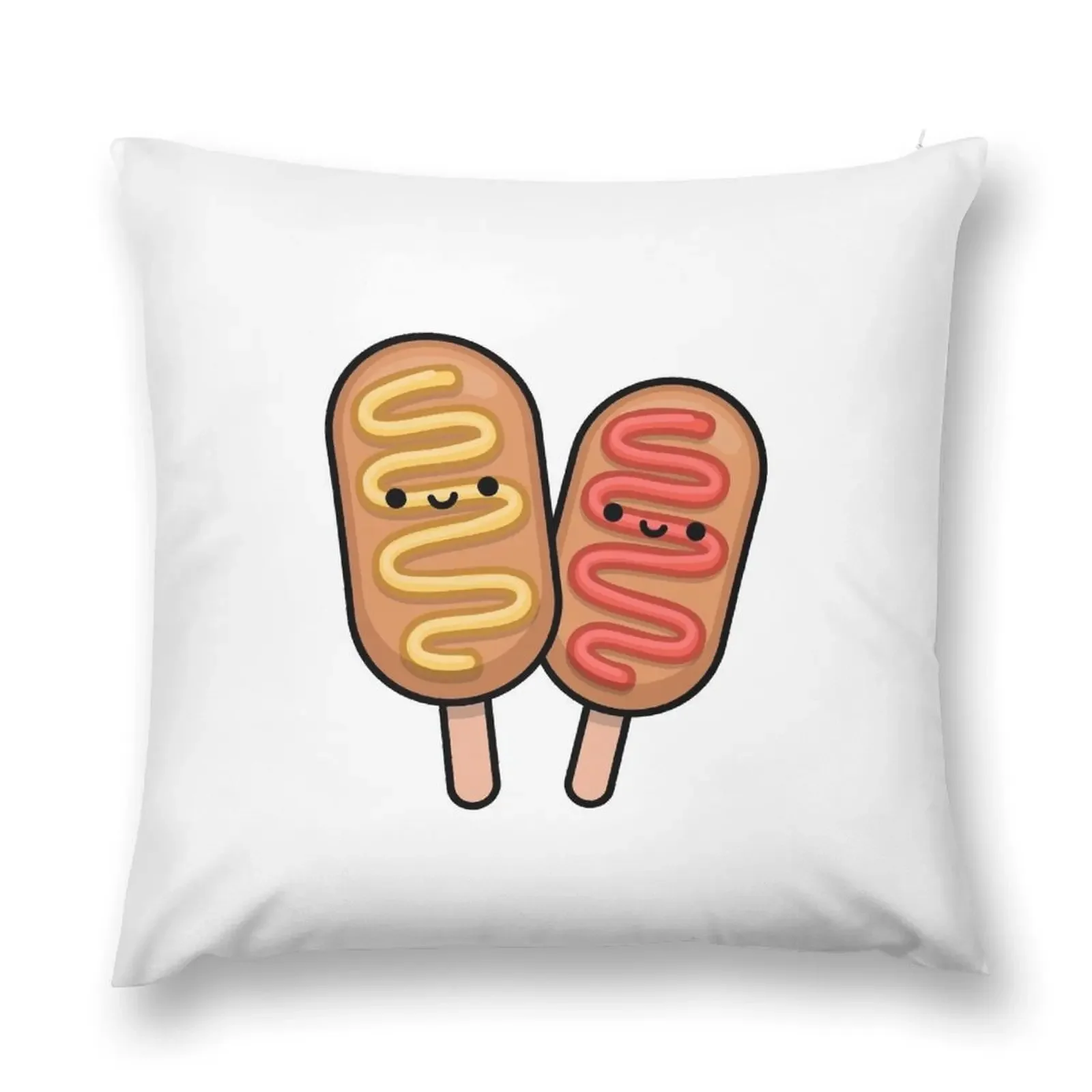 Corndogs Throw Pillow Cusions Cover Pillowcases Bed Cushions pillow pillowcase pillow