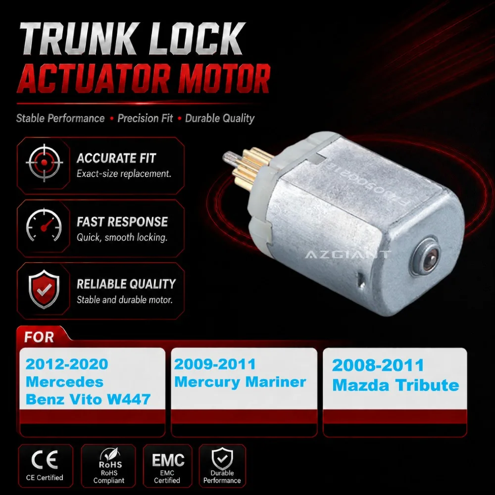 

DC MOTOR 12V for VW Touareg 7P5 MK2 Beetle Seat Ibiza Electric Trunk Lock Motor Brand New AZGIANT