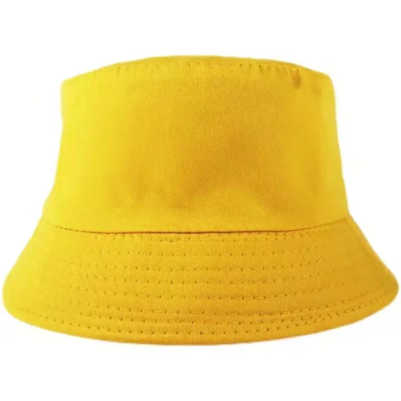 Custom Made Cherry Maruko Small Yellow Hat fisherman Cap Children Hat Boys Baby Girls Sun Hat Add Your Design Or Logo DIY