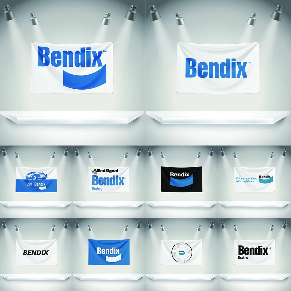 Banner de Ferramentas e Peças Automotivas B-Bendix, Tapeçaria de Impressão HD para Exposição, Fãs de Carros, Decoração de Garagem