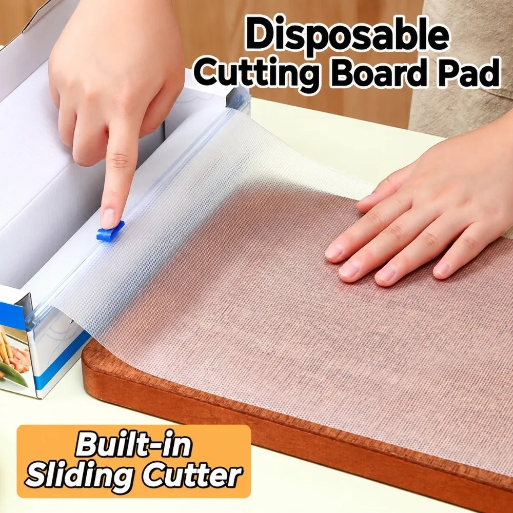 Disposable Chopping Board Mat Anti-Slip Transparent Chopping Board Antibacterial Cuttable Kitchen Chopping Paper Kitchen