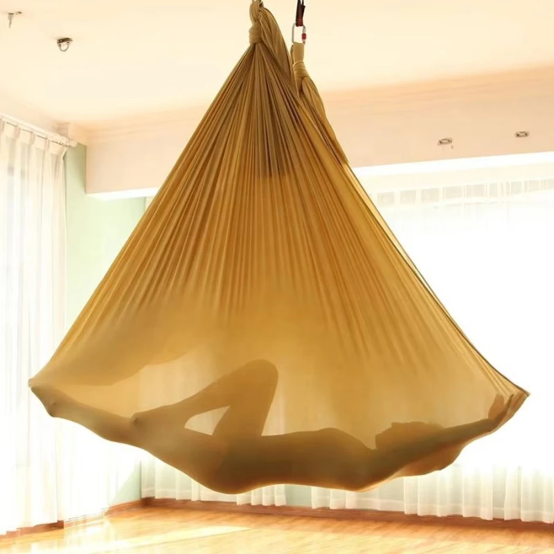

Silk fabric flying air yoga hammock set for sale, super anti-gravity air yoga swing